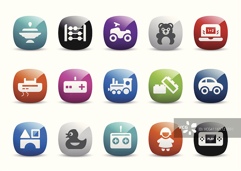 玩具图标合集图片素材