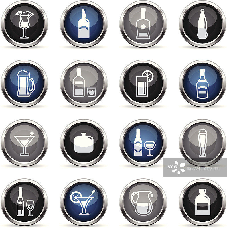 超级光泽图标 - 酒精图片素材