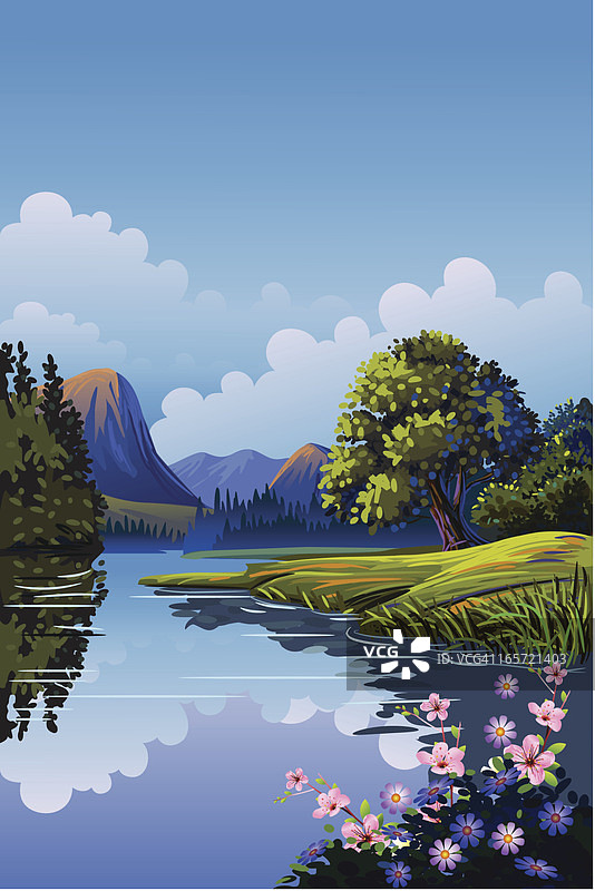 美丽的春天背景/景观图片素材