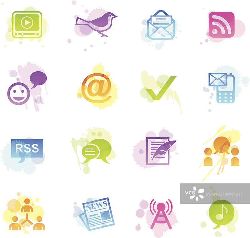 博客污渍图标图片素材