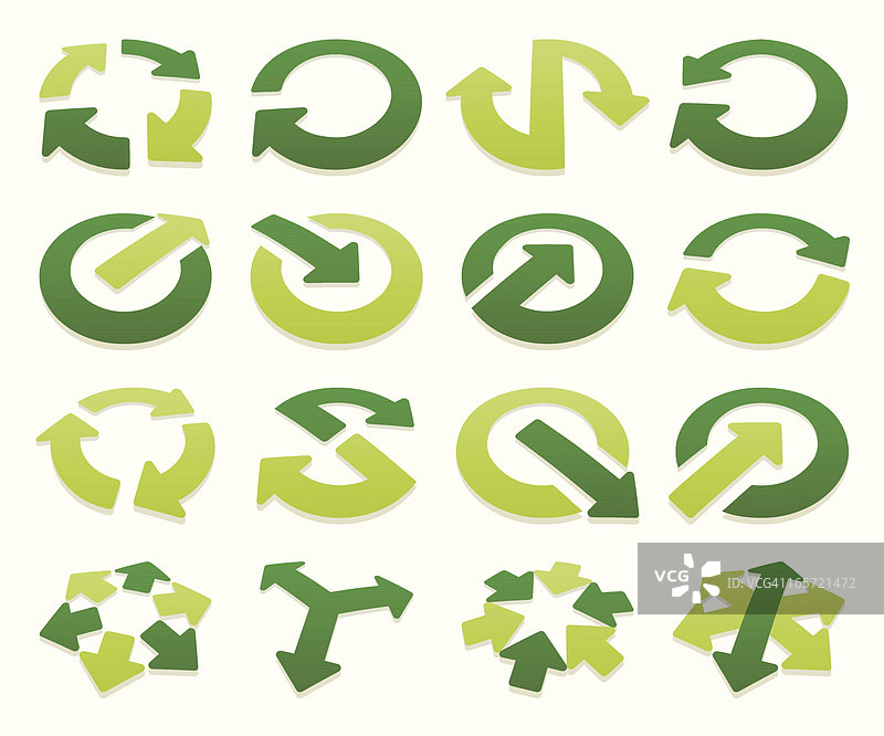 体积箭头标志 II图片素材