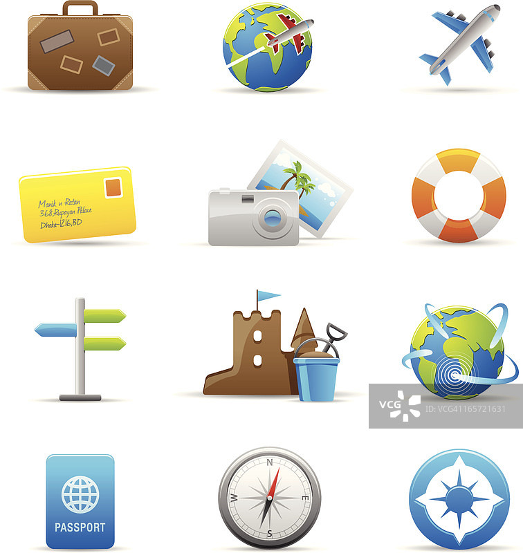 旅行图标合集图片素材