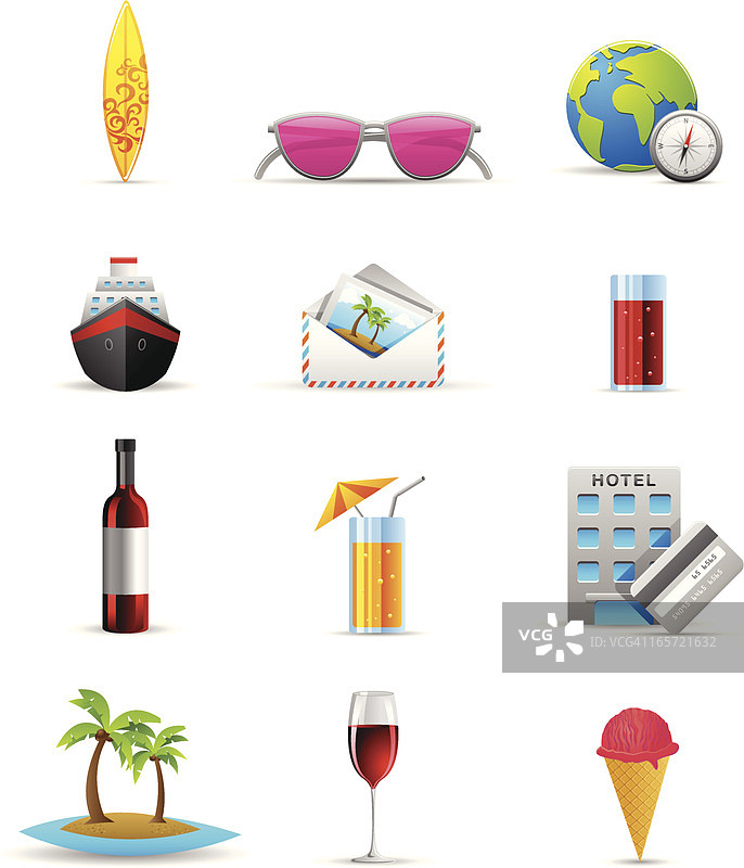 旅行图标合集图片素材