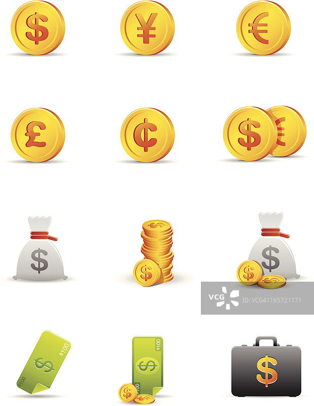 金融图标合集图片素材