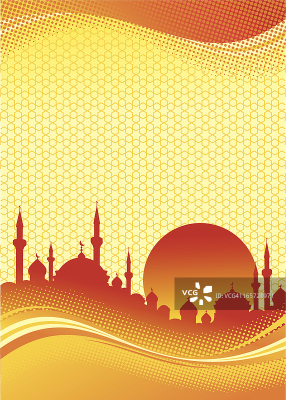 阿拉伯日落图片素材