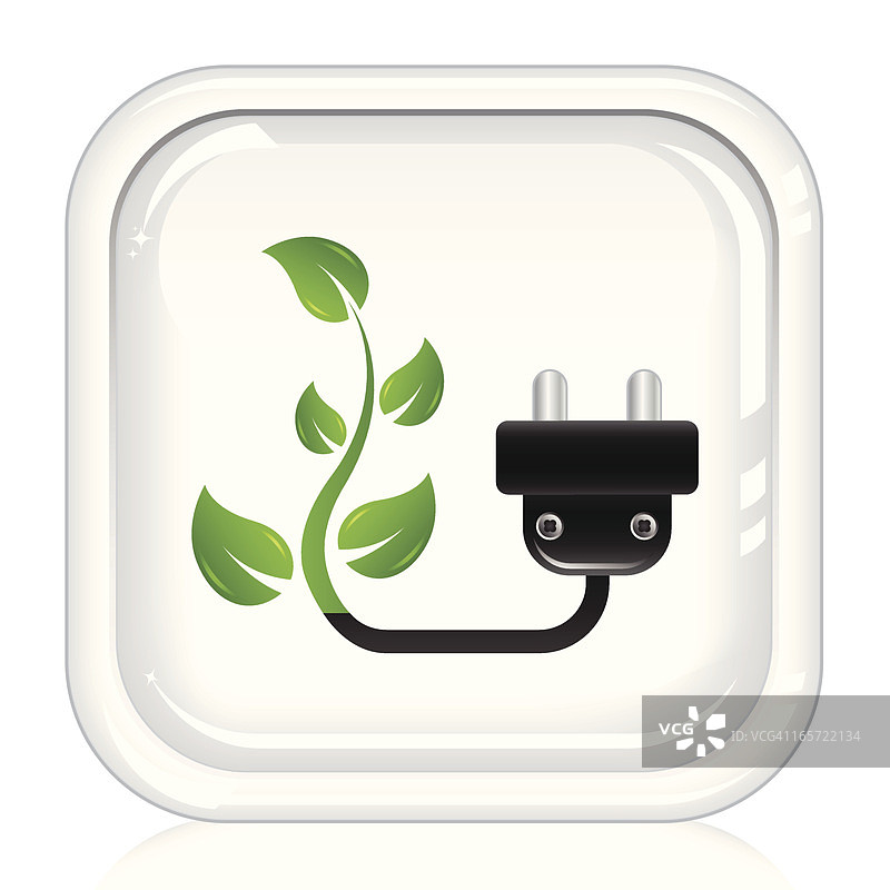 生物能源，白色按钮图片素材