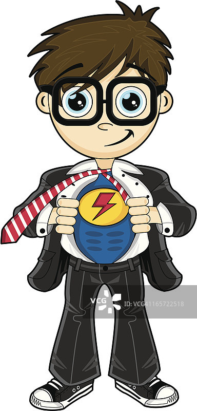 可爱的超级英雄男孩图片素材