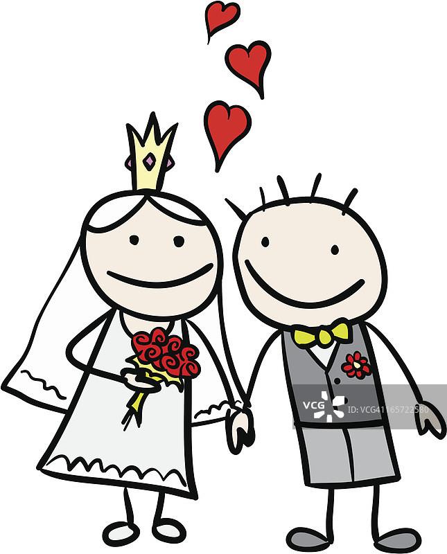 相爱的新娘和新郎图片素材