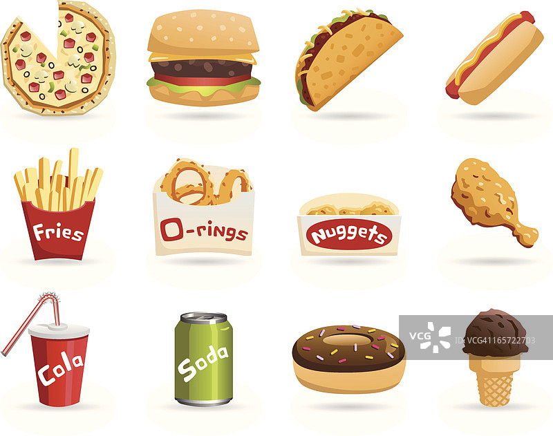 快餐图标图片素材