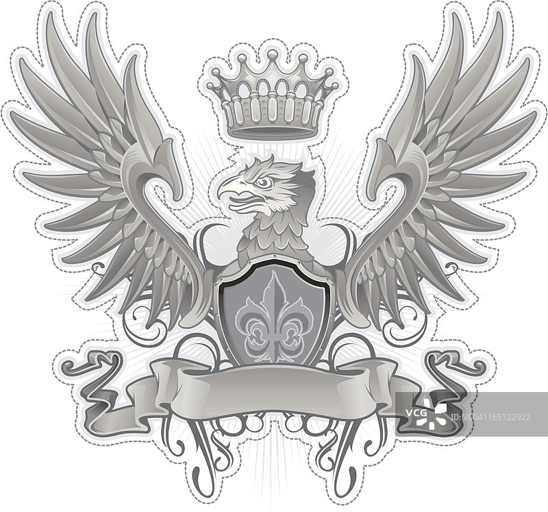 纹章翅膀和banner图片素材