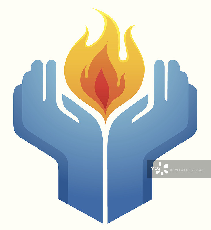 手持火焰图片素材