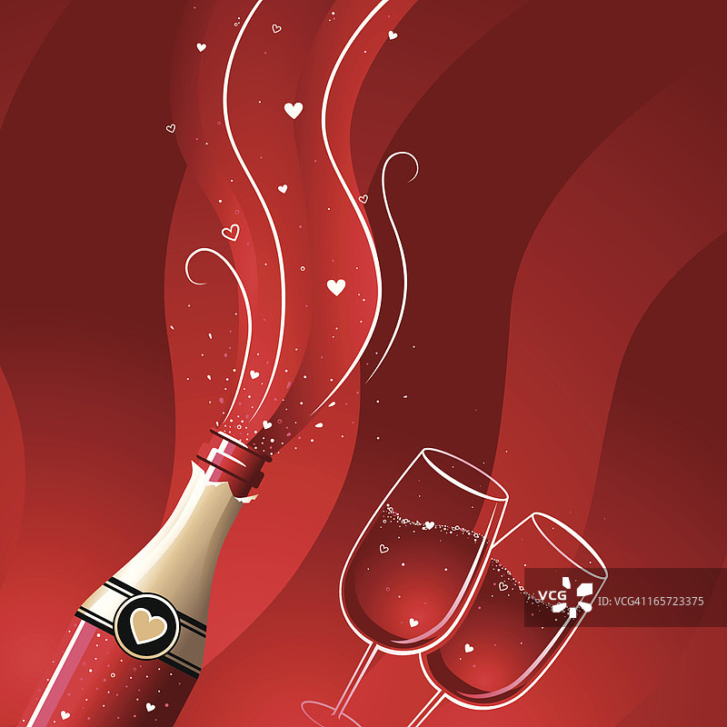 香槟之恋图片素材