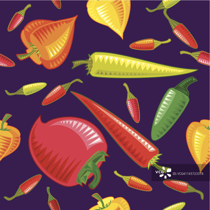 什锦辣椒（图案）图片素材