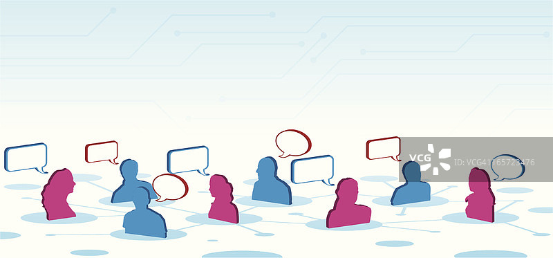 在线社交网络图片素材