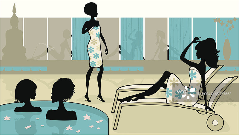 时尚达人水疗图片素材