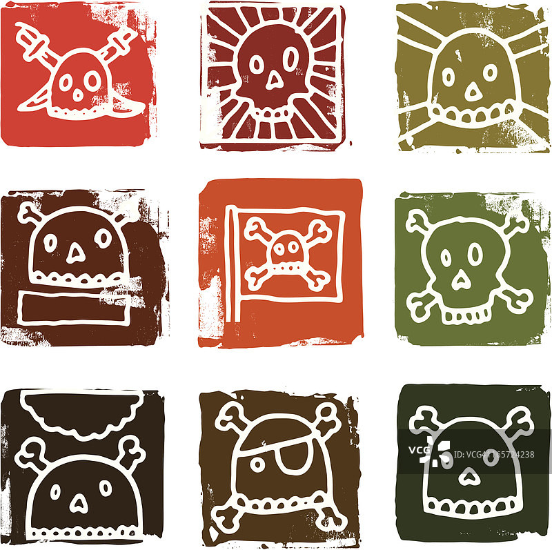 骷髅积木图片素材