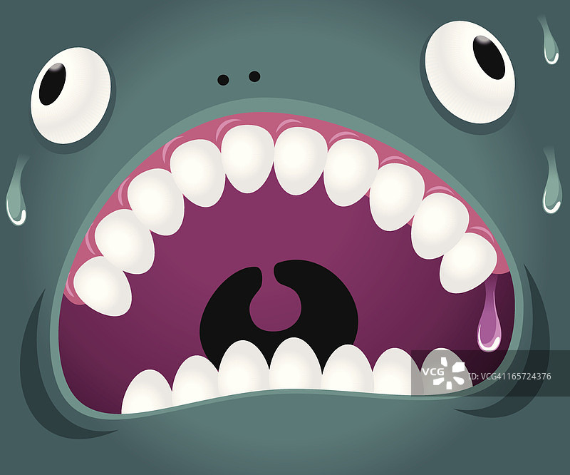 怪物表情：疯狂图片素材