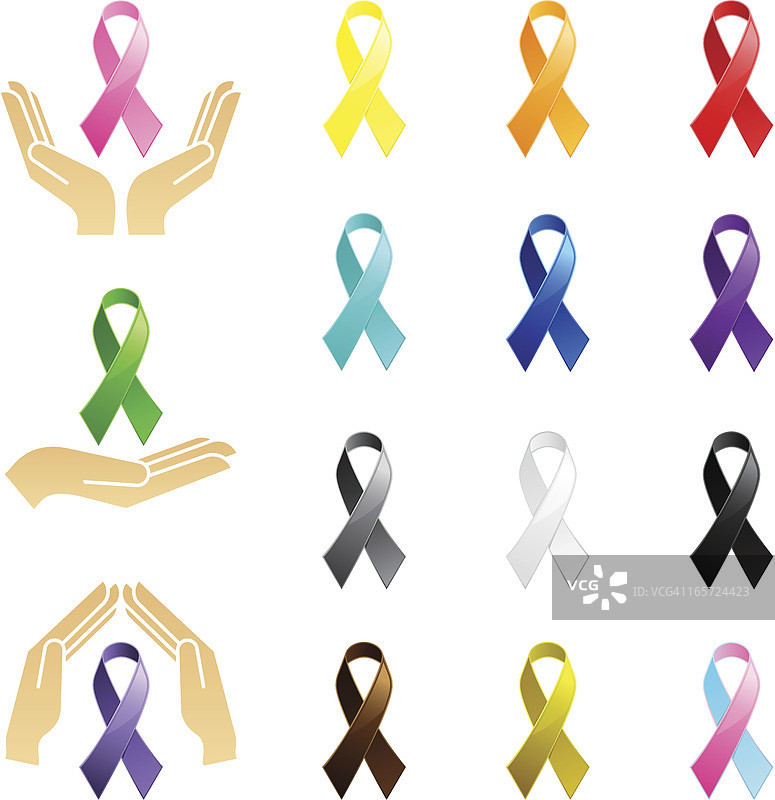 公益宣传丝带图片素材