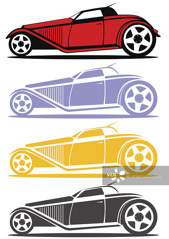 改装车侧视图图片素材