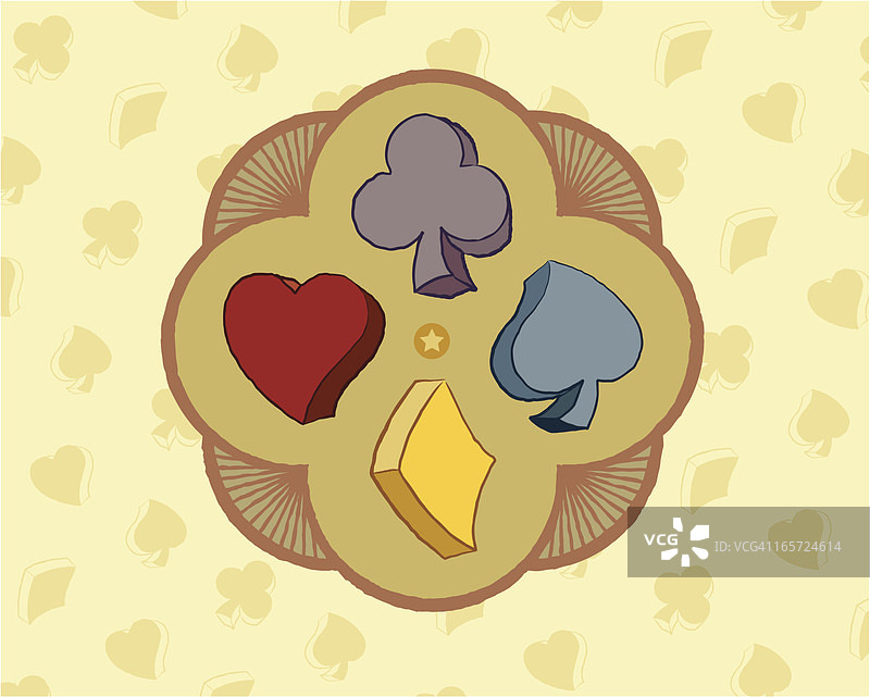 纸牌花色图片素材