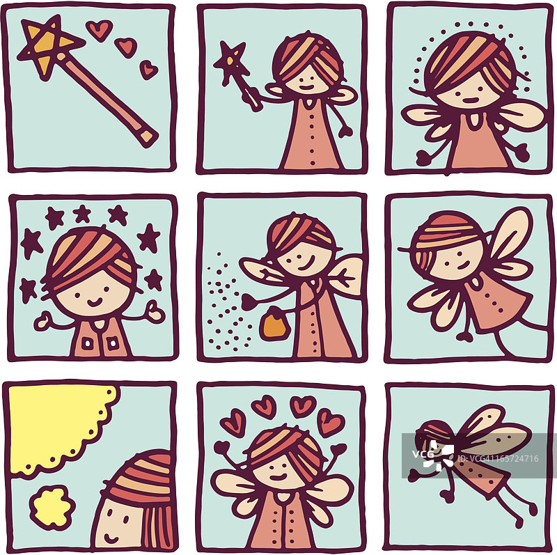 仙女图标块图片素材