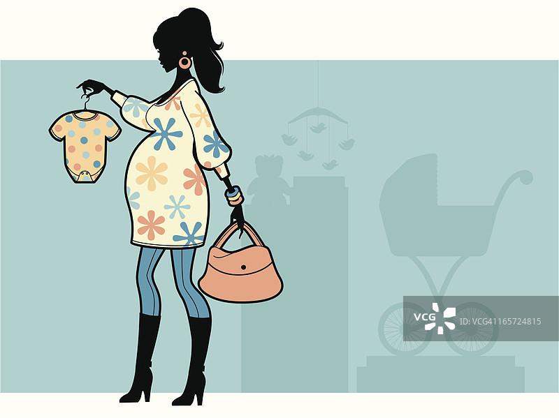 购买婴儿用品图片素材