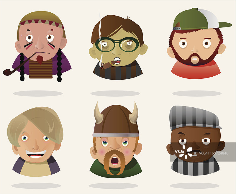 人物面部5图片素材