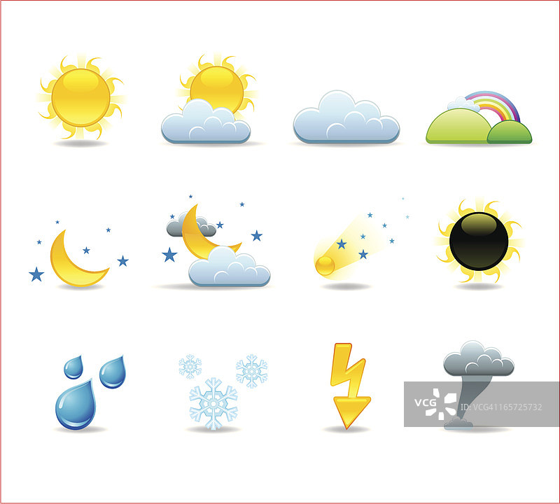 天气图标第二套图片素材