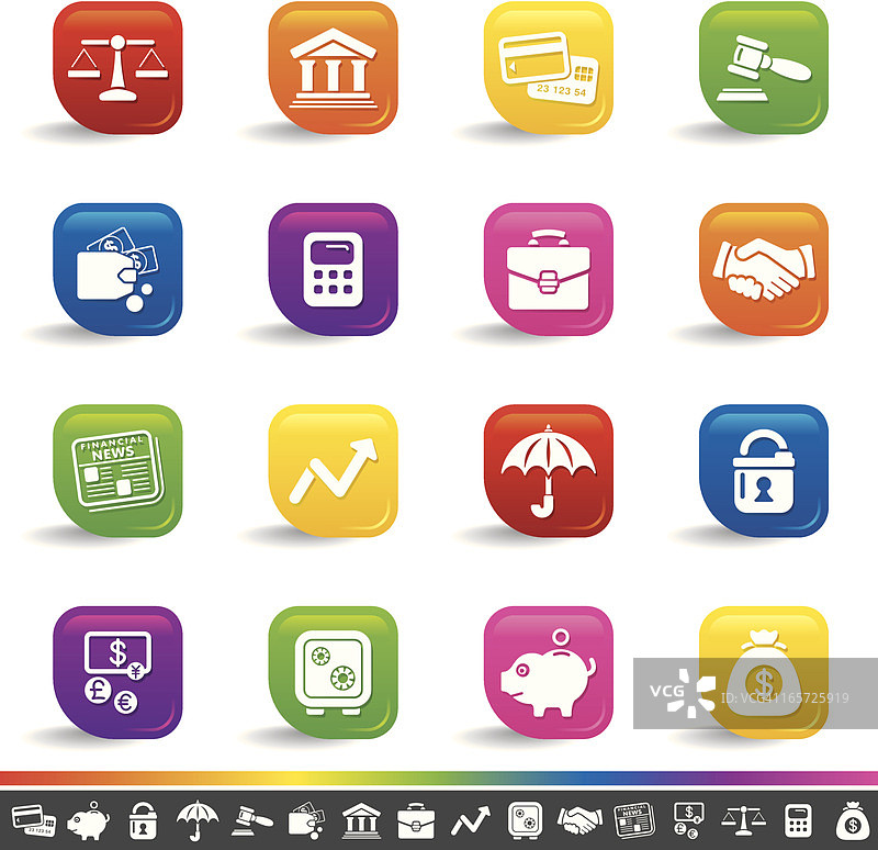 金融图标 | 彩虹系列图片素材