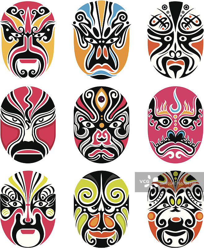 京剧脸谱图片素材