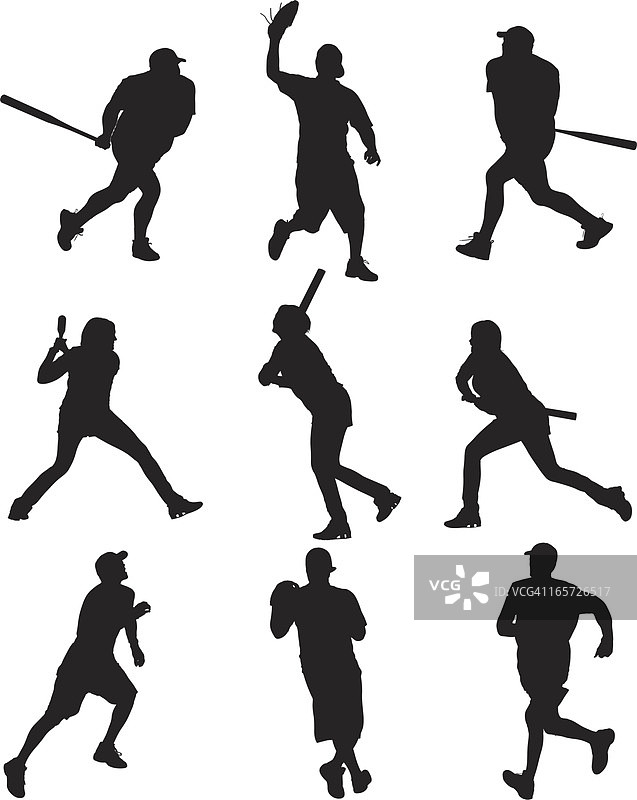 棒球运动员比赛瞬间图片素材