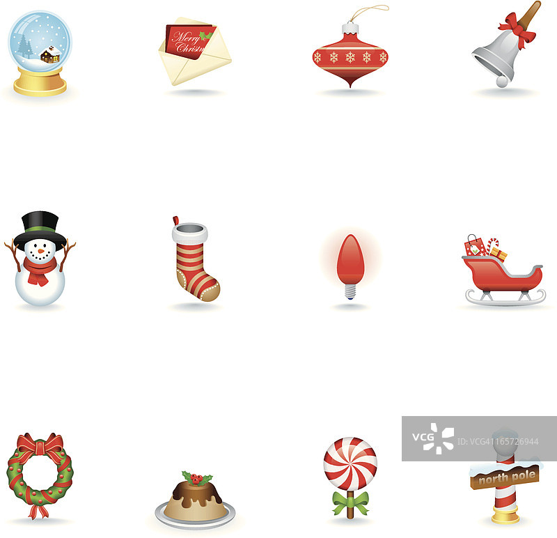 圣诞节图标合集图片素材