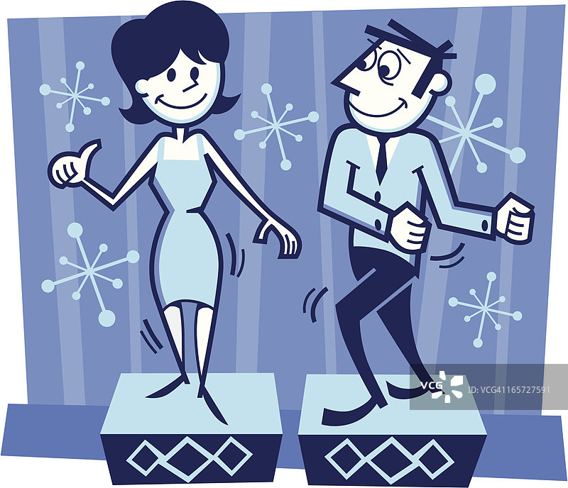 20世纪60年代的聚会图片素材