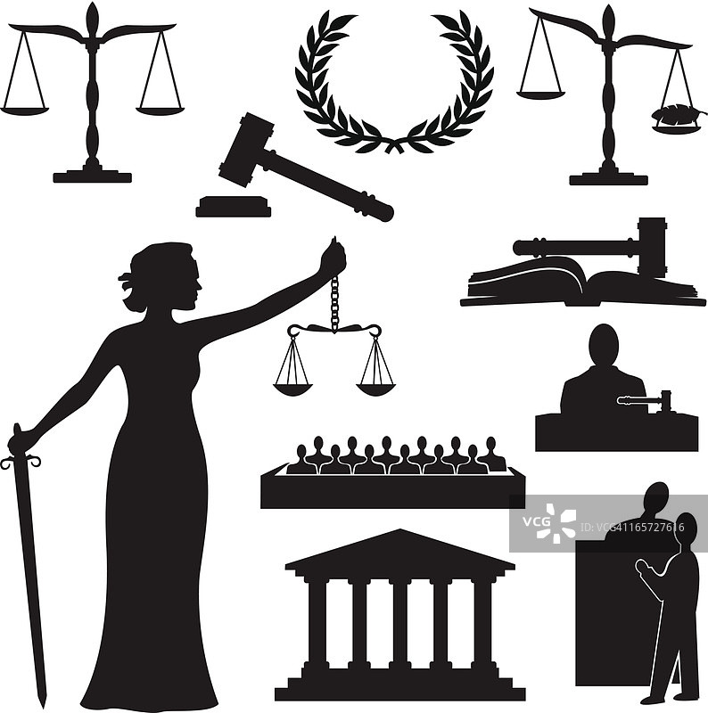 正义剪影图片素材