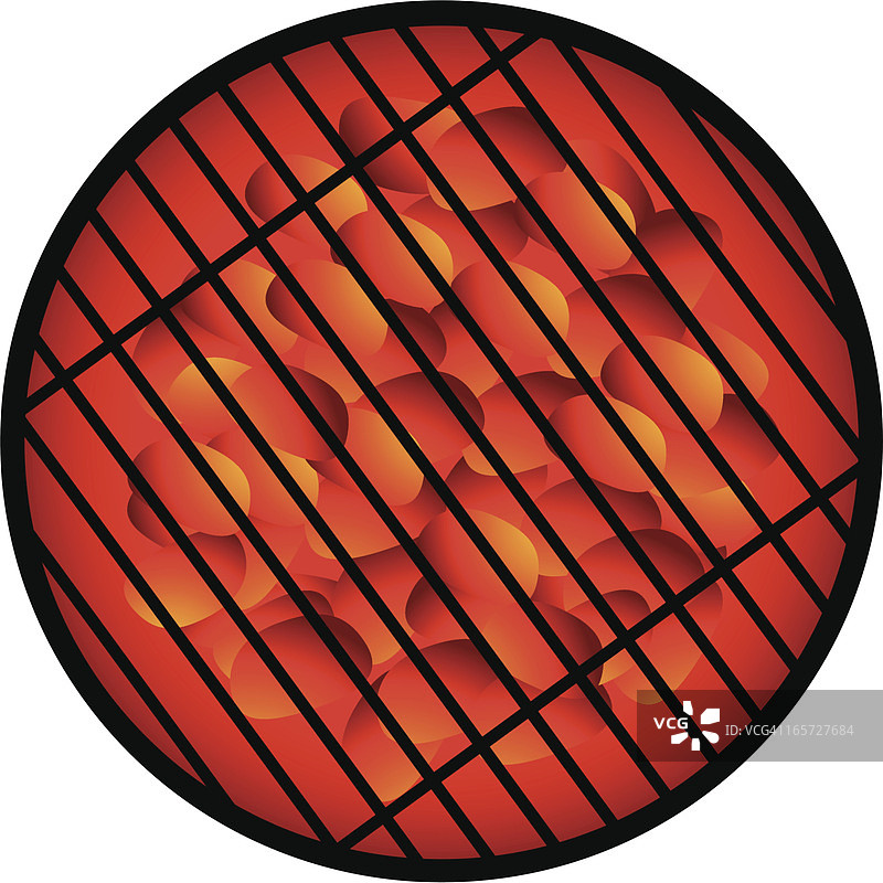 烧烤炉顶部图片素材