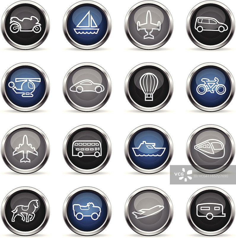 高光图标 - 交通运输轮廓图片素材