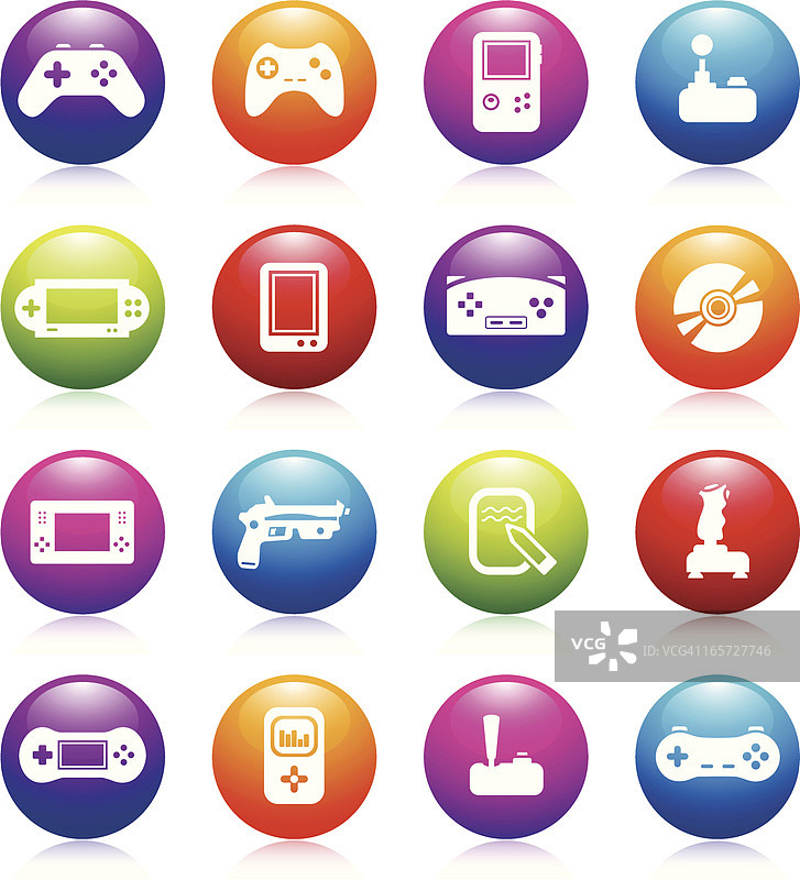 游戏机和游戏图标图片素材