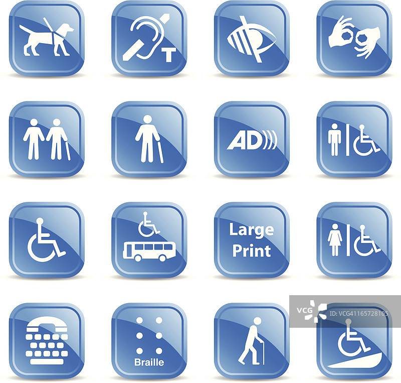 无障碍标志图片素材