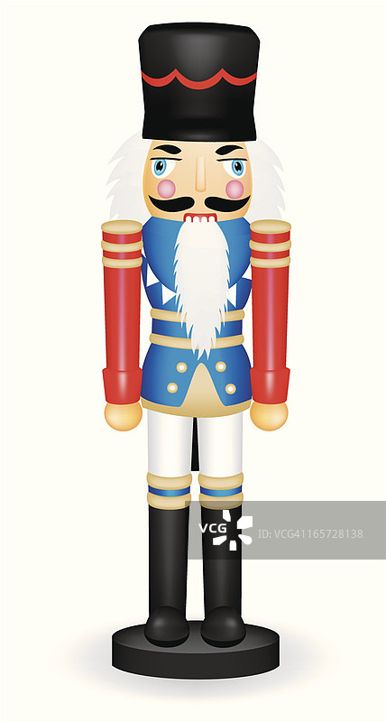 胡桃夹子中的彩绘玩具士兵图片素材