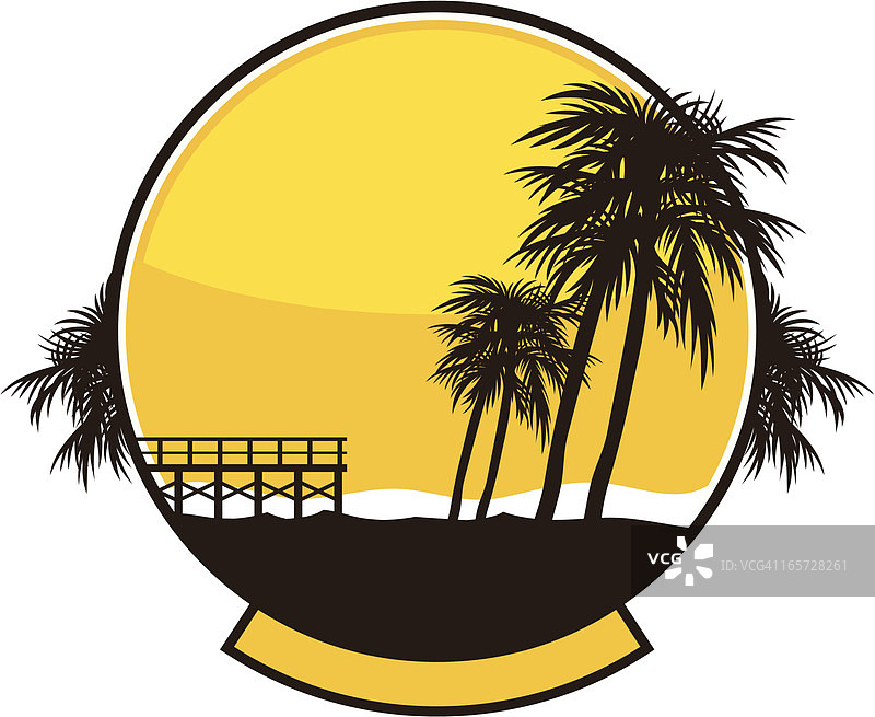 海滩设计图片素材