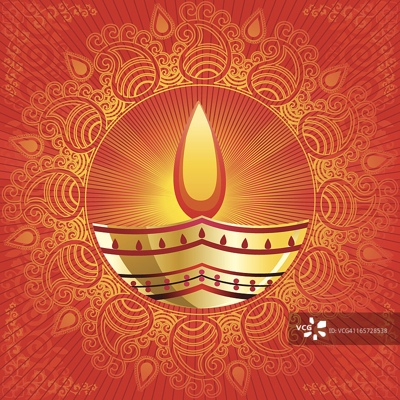 排灯节问候图片素材