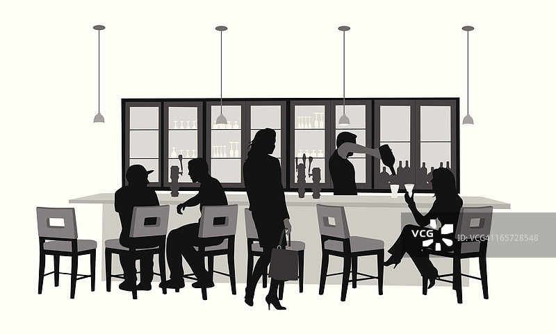 酒吧椅矢量轮廓图片素材