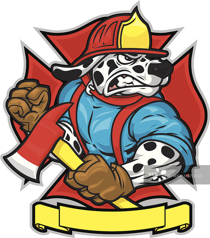 消防员犬图片素材