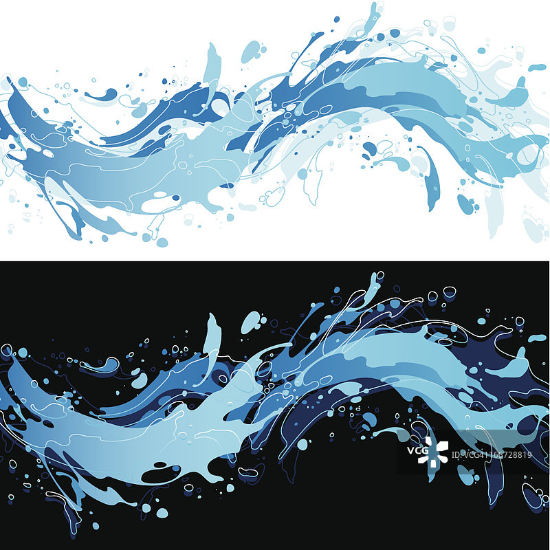 新鲜淡水飞溅图片素材