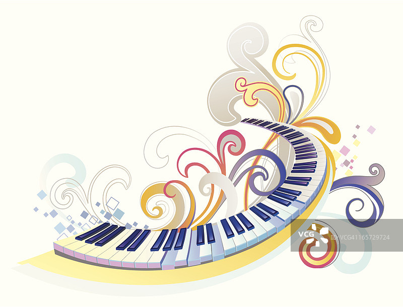 音乐的色彩图片素材