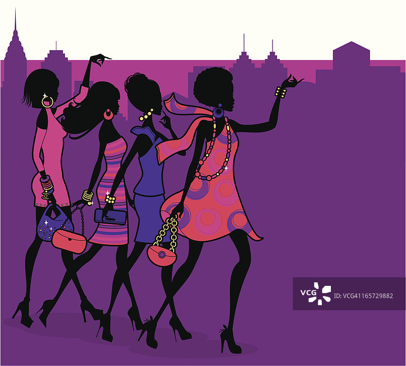 时尚达人夜生活图片素材