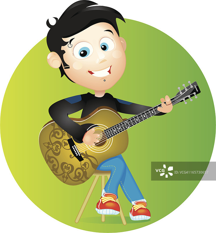 吉他演奏者图片素材