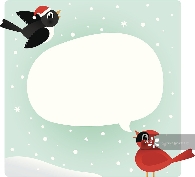 冬季鸟类图片素材