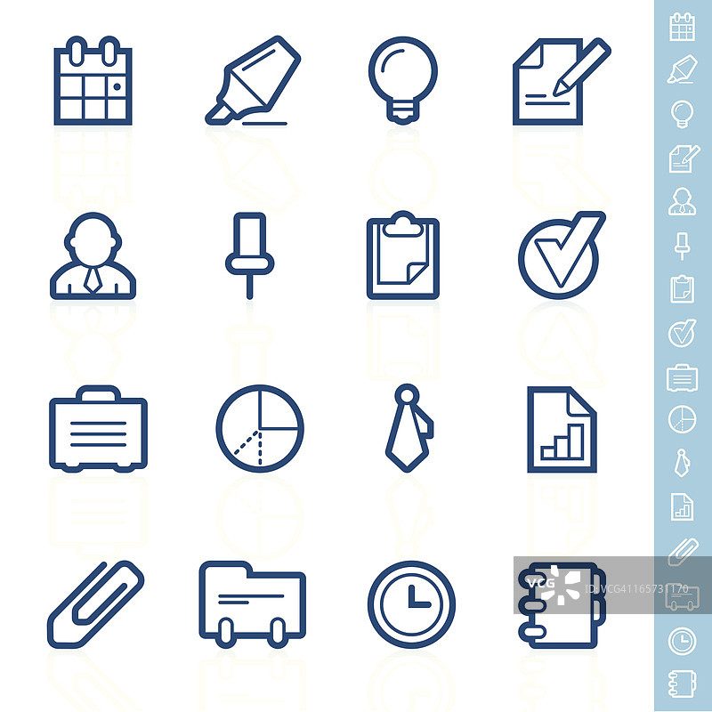 商业与办公图标|轮廓系列图片素材