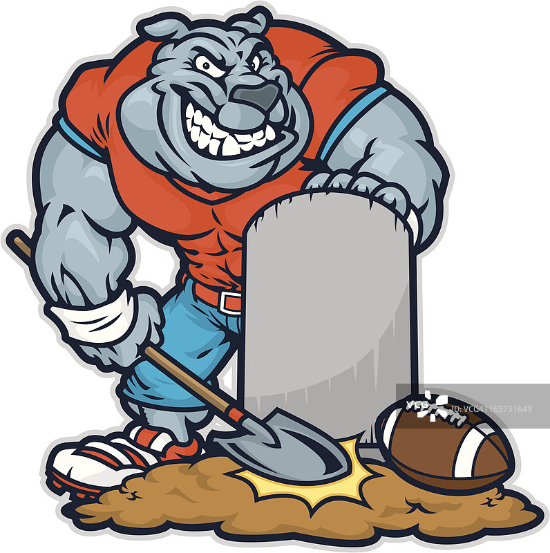 斗牛犬橄榄球图片素材